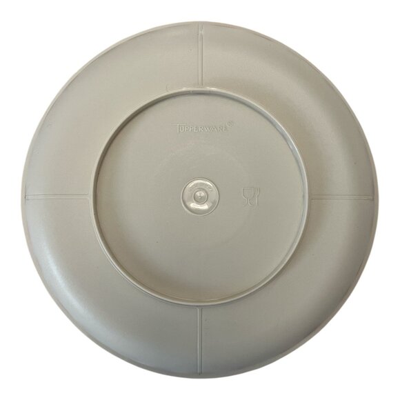 Vintage Tupperware Divided Serving Tray – Clear Plastic 4-Section Appetizer Dish - Picture 3 of 4